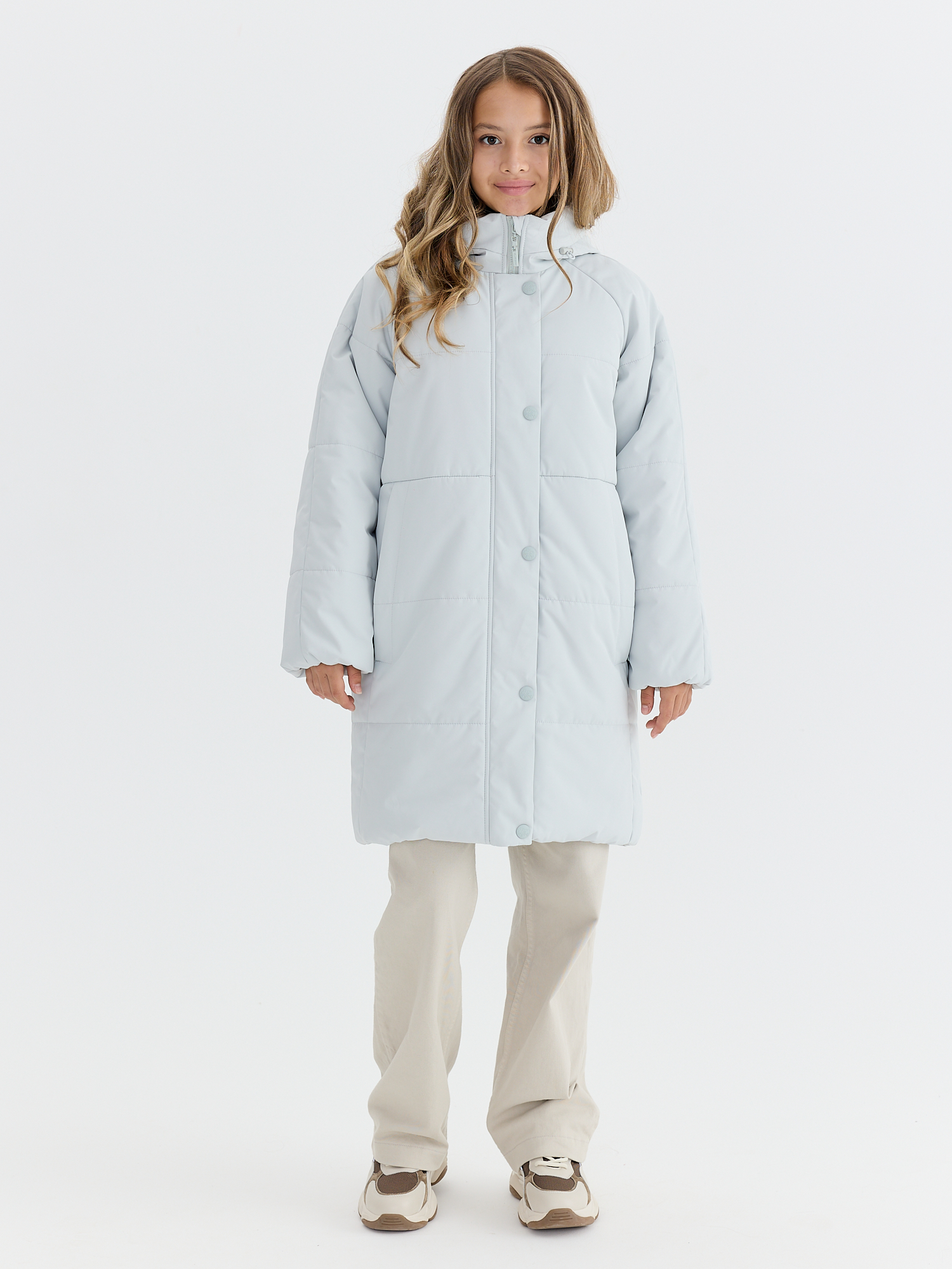 Пальто зимнее с искусственным мехом для девочки ПД1344 10 %