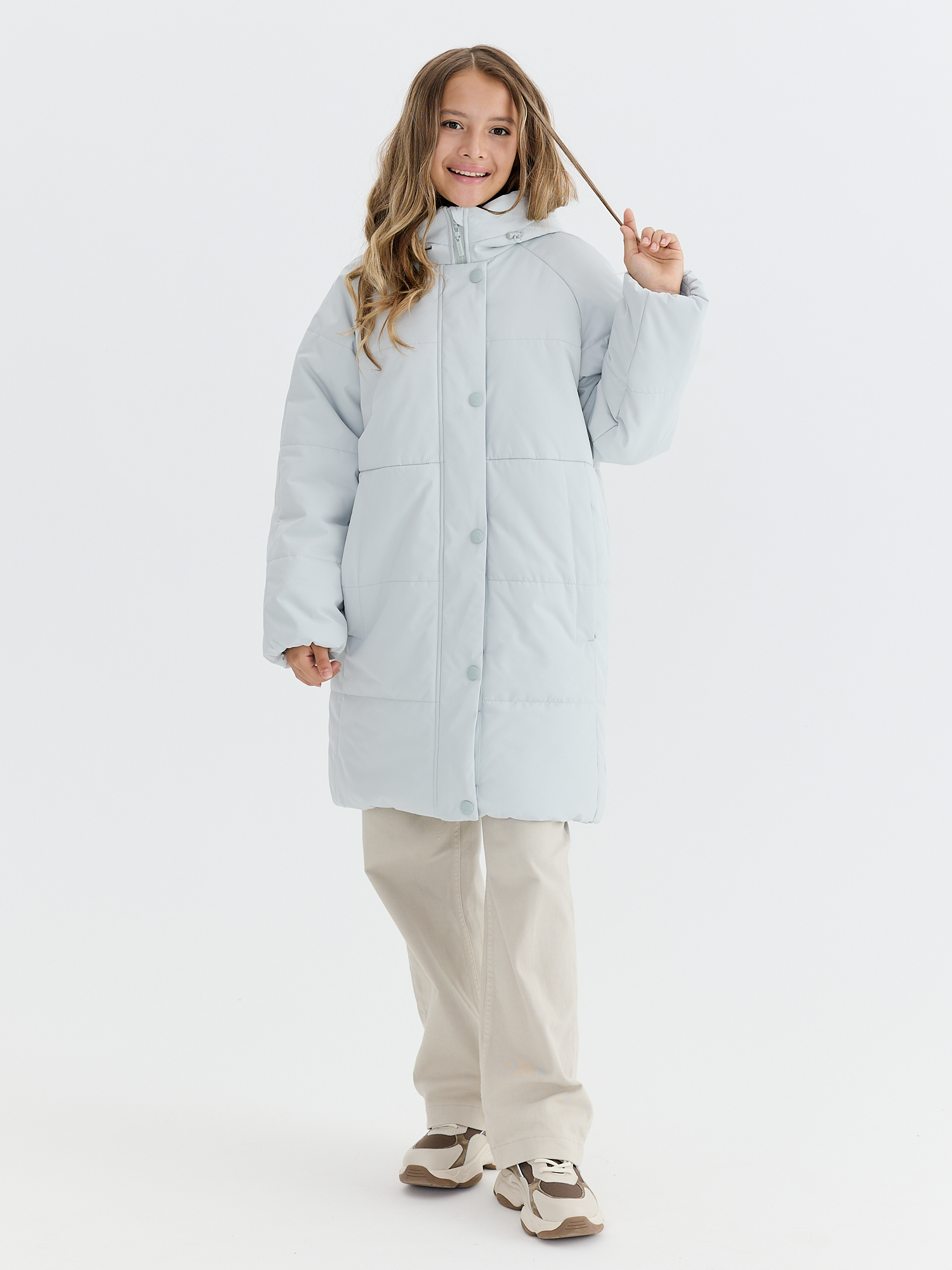 Пальто зимнее с искусственным мехом для девочки ПД1344 22 %