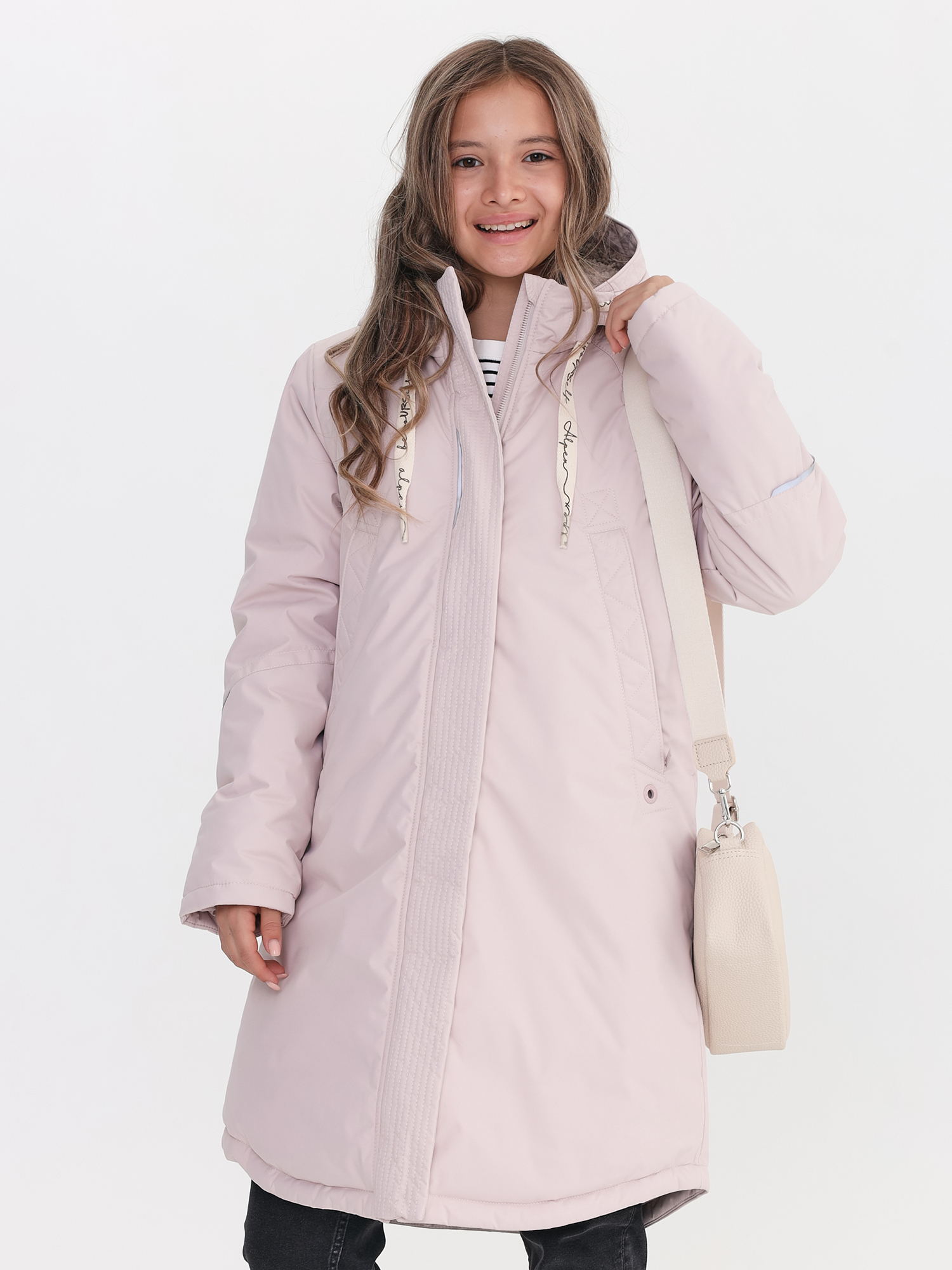 Пальто зимнее для девочки с искусственным мехом ПД1290 10 %